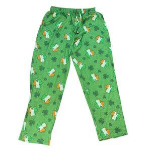 Briefly Stated Mens Shamrock St. Patrick's Day Pajama Pants-M-GUC